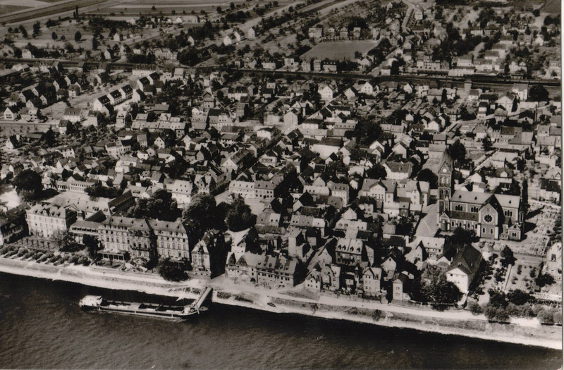 Luftbild Engers 1960er